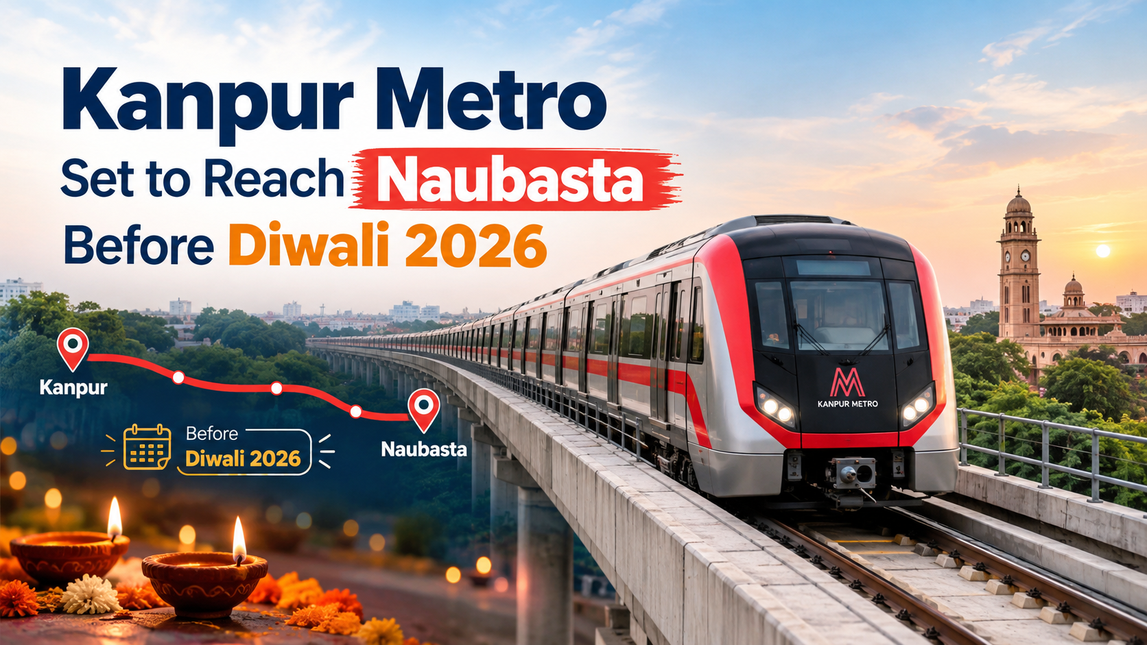 Kanpur Metro Set to Reach Naubasta Before Diwali